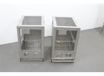 2 Wahmann Stainless Steel Animal Cages Lot #2