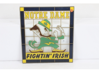 Notre Dame Fighting Irish Stained Glass