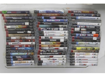 Group Of 60 Playstation 3 Games