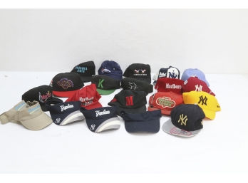 21 Assorted Hats And Visors.