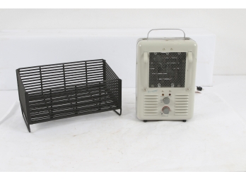 Lot Containing Portable Electric Heater And Pellet Stove Grate