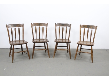Group Of 4 Hitchcock Chairs