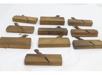 Group Of 10 Wood Molding Planes