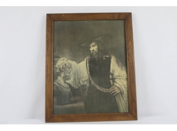 Rembrandt  Aristotle With A Bust Of Homer Canvas Print