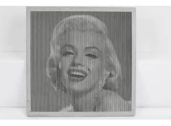 Grooved Concrete Marilyn Monroe Portrait