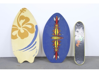 Group Containing 2 Surf Skimmer Boards And Balance Board