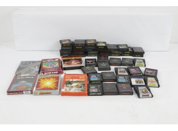 Lot Of Approximately 50 Atari 2600 Game Cartridges