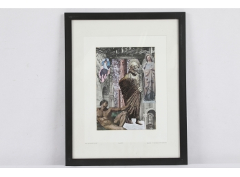 Elizabeth MacKiernan Miel Framed Collage Signed And Titled In Pencil By Artist