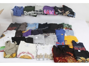 Large Lot Of Assorted T-Shirts.