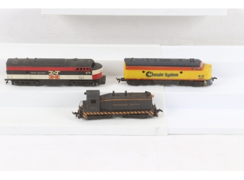 Group Of 3 HO Scale Train Engines.