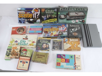 Big Group Of Board Games And Puzzles