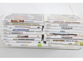 Group Of 20 Nintendo Wii Games