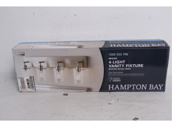 Hampton Bay Regan 4-Light Brushed Nickel Vanity Light