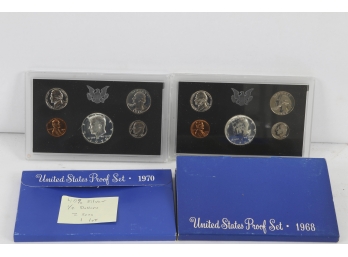 1968 And 1970 United States Proof Sets (includes 40% Silver Kennedy Half Dollars) #2