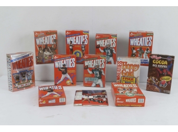 Wheaties Cereal Box Sports Collection With Cocoa Rice Krispies Spiderman.