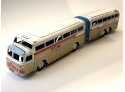 Rare Articulated Continental Trailways Toy Tin Bus In Box