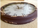 Tin Paint Decorated Wall Clock