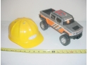 Toys: 24' Super Soaker, Battery Operated Hummer, Tonka Hard Hat, 2 Plastic Trucks  (262)