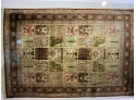 Very Fine Hand Knotted Persian Silk Rug 60'x36'. # 4005