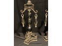 PAIR OF VINTAGE SMOKEY TABLE LAMPS