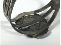 Native American Pawn Silver Cuff Bracelet