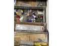 VINTAGE SIMONSEN TACKLE BOX WITH CONTENTS