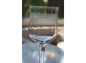 Set Of 12 Vintage Etched Barware Wine Glasses