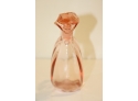 Vintage Pink Glass Decanter Pitcher And Stopper