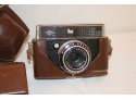 Vintage Agfa Silette SL SLR 35mm Camera With Leather Case Germany W/ Extras