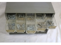 25 Drawer Hardware Tool Box  Filled With Nails Screws And More!