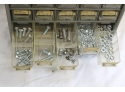 25 Drawer Hardware Tool Box  Filled With Nails Screws And More!