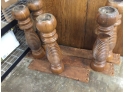Beautiful Antique 5 Legged Table With 1 Leaf