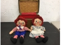 Vintage Raggedy Ann And Andy, Vintage Suitcase