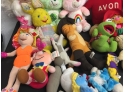 1980's Plush Assortment- Carebears, Smurfs, Muppets And Many More Favorites