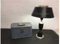 Vintage Suitcase And Lamp