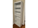 Single White Bookcase With Adjustable Shelves - 71' Tall