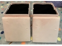 Two Pink Plush 15' Storage Cubes