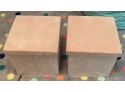 Two Pink Plush 15' Storage Cubes