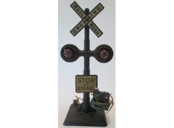 Vintage LIONEL Brand, Vintage RAILROAD CROSSING, Stop Signal