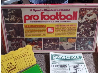 1971 Sports Illustrated Pro Football Game
