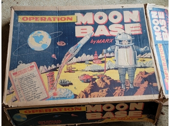 1962 Marx Operation Moon Base - BOX ONLY