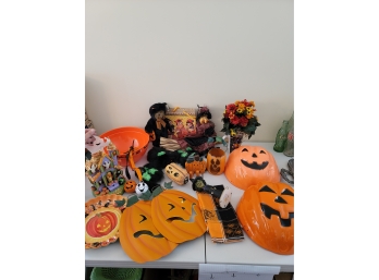 Large Lot Of Halloween Decorations
