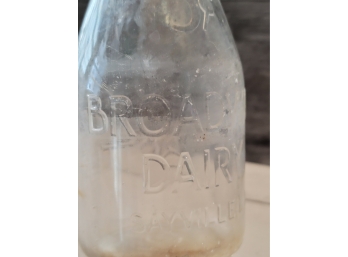 3 Cent Broadway Dairy Sayville Milk Bottle - S