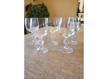 5 Small Wine Glasses - J