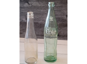 Coke Bottle & 1933 Soda Bottle  - S