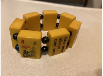 Vintage Bakelite Mahjong Bracelet