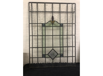Beautiful Antique Stained Glass Approximately 43”x  32”