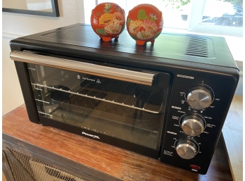 Newer Toaster Oven Paired With Vintage Salt And Pepper Shaker
