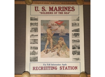 Original WWI Marine Recruitment Poster