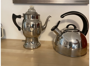2 Coffee Pots From Different Decades